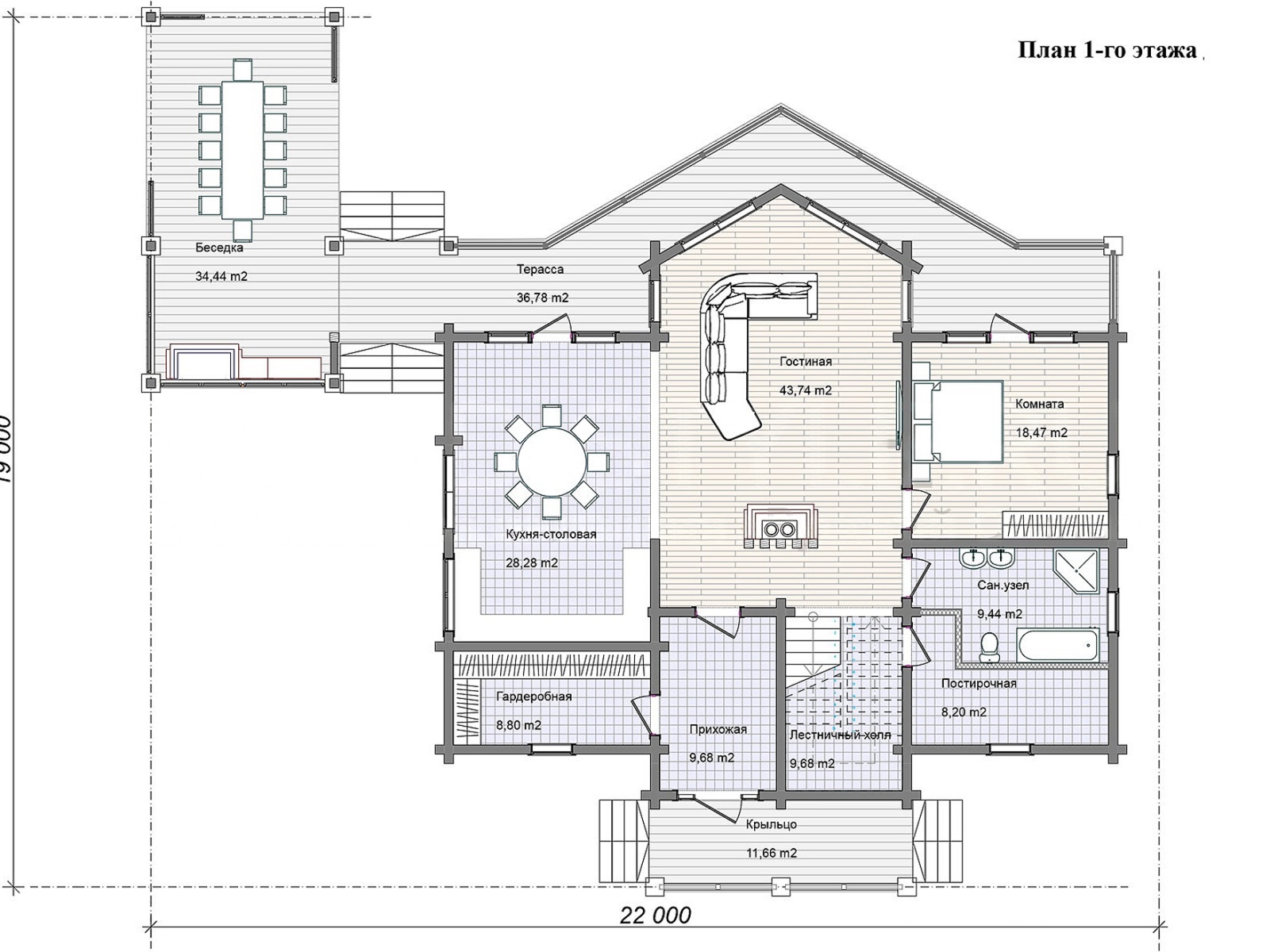 План 1 этажа